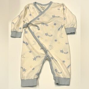 Kissy Kissy Kissy Love 9M Shooting Star Moon Pima Cotton Romper